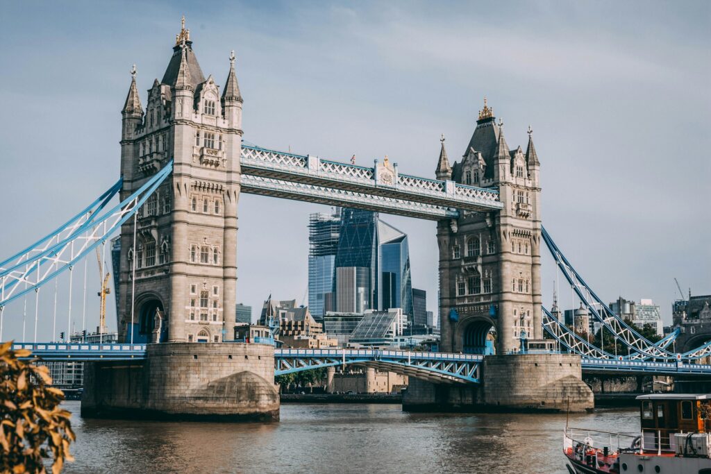 Tower Bridge in London.