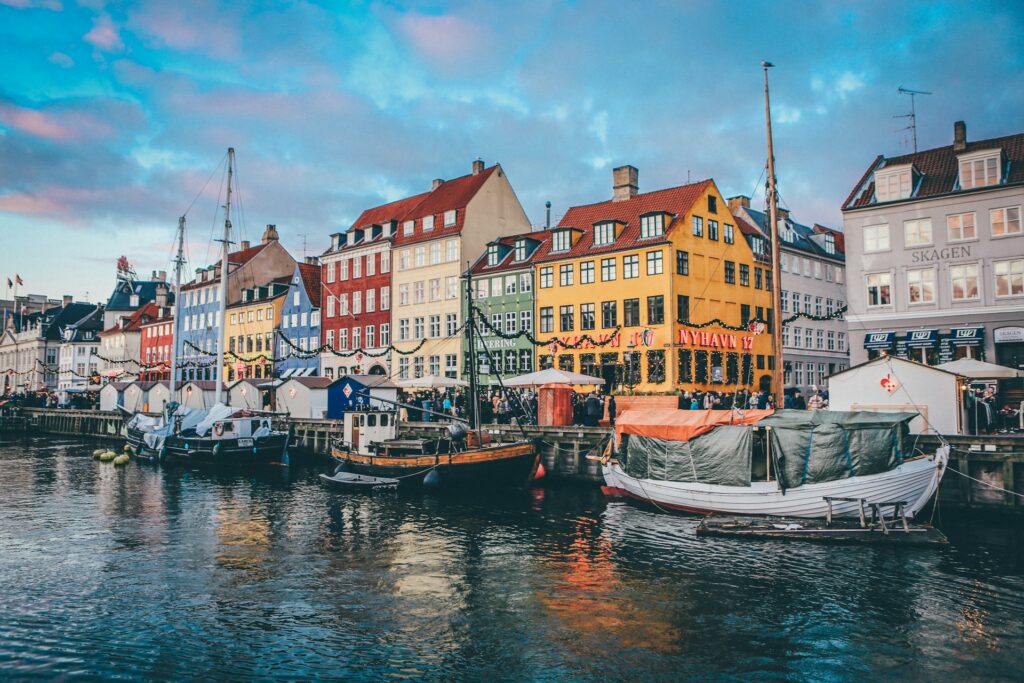 The boast on the river in Copenhagen.