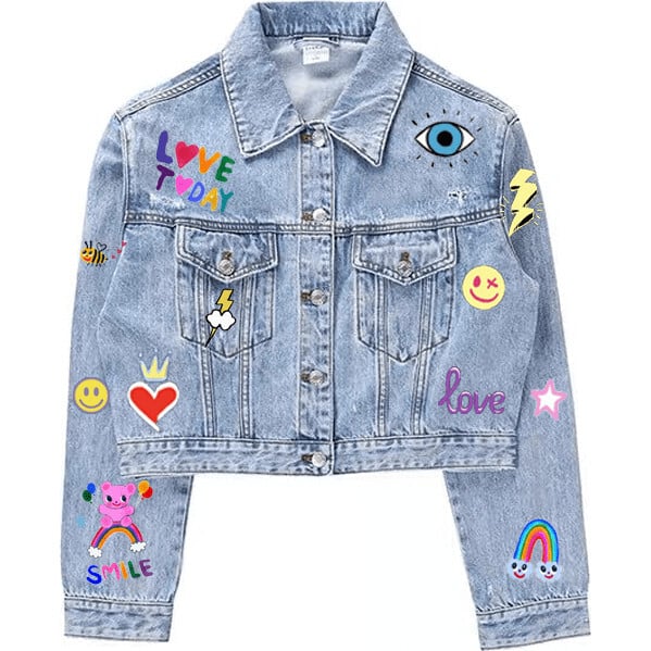 You Rock Painted Denim Jacket
